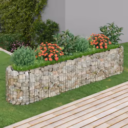 Questa fioriera rialzata a gabbione è un modo conveniente per delimitare un confine robusto per i fiori nel vostro giardino e ...