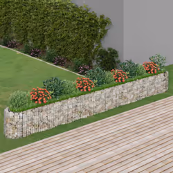 Questa fioriera rialzata a gabbione è un modo conveniente per delimitare un confine robusto per i fiori nel vostro giardino e ...