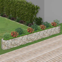 Gabbione con Letto Rialzato in Acciaio Zincato 470x50x50 cm Vidaxl 7333