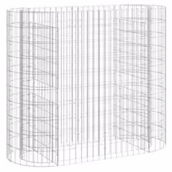 vidaXL Gabbione con Letto Rialzato in Acciaio Zincato 120x50x100 cm - Vista aggiuntiva 2