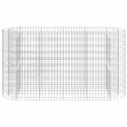 vidaXL Gabbione con Letto Rialzato in Acciaio Zincato 190x50x100 cm - Vista aggiuntiva 3
