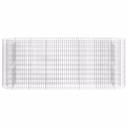vidaXL Gabbione con Letto Rialzato in Acciaio Zincato 260x50x100 cm - Vista aggiuntiva 3