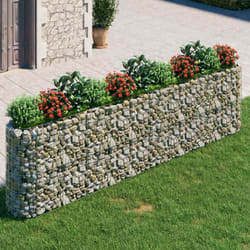 Gabbione con Letto Rialzato in Acciaio Zincato 400x50x100 cm Vidaxl 6205