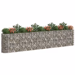 vidaXL Gabbione con Letto Rialzato in Acciaio Zincato 470x50x100 cm - Vista aggiuntiva 3