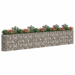 vidaXL Gabbione con Letto Rialzato in Acciaio Zincato 540x50x100 cm - Vista aggiuntiva 3
