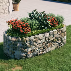 Questa fioriera rialzata a gabbione è un modo conveniente per delimitare un confine robusto per i fiori nel vostro giardino e ...