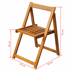 VidaXL 3104964 sedia da esterno Terrazzo Legno di acacia - Vista aggiuntiva 5