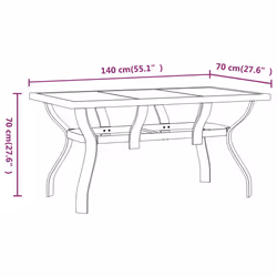 VidaXL 3102920 set mobili da esterno - Vista aggiuntiva 7