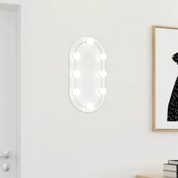Vidaxl - Specchio con Luci led 40x20 cm Ovale in Vetro 793922