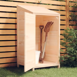 Questo capanno da giardino in legno è un'ottima aggiunta a qualsiasi giardino, prato e altri spazi esterni. Legno massello di ...