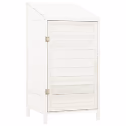 vidaXL Capanno da Giardino Bianco 55x52x112 cm Legno Massello di Abete - Vista aggiuntiva 2