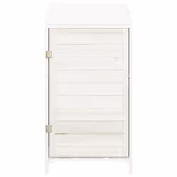 vidaXL Capanno da Giardino Bianco 55x52x112 cm Legno Massello di Abete - Vista aggiuntiva 3