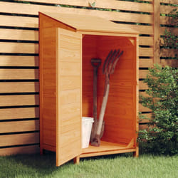 vidaXL Capanno da Giardino Marrone 55x52x112cm Legno Massello di Abete