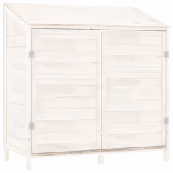 vidaXL Capanno da Giardino Bianco 102x52x112cm Legno Massello di Abete - Vista aggiuntiva 2