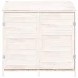 vidaXL Capanno da Giardino Bianco 102x52x112cm Legno Massello di Abete - Vista aggiuntiva 3