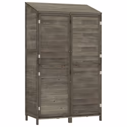 Capanno Giardino Antracite 102x52x174,5 cm Legno Massello Abetecod mxl 95107 - Vista aggiuntiva 2