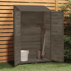 Capanno Giardino Antracite 102x52x174,5 cm Legno Massello Abetecod mxl 95107 - Vista aggiuntiva 3
