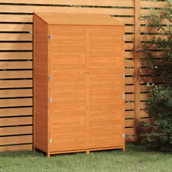 Questo capanno da giardino in legno è un'ottima aggiunta a qualsiasi giardino, prato e altri spazi esterni. Legno massello di ...