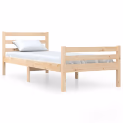 vidaXL Giroletto in Legno Massello 90x200 cm - Vista aggiuntiva 2