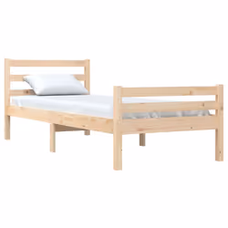 vidaXL Giroletto in Legno Massello 90x200 cm - Vista aggiuntiva 3