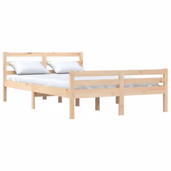 vidaXL Giroletto senza Materasso in Legno Massello 160x200 cm - Vista aggiuntiva 3