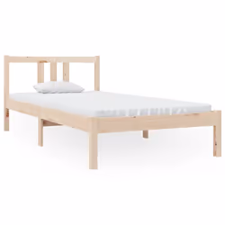 vidaXL Giroletto in Legno Massello 90x190 cm Single - Vista aggiuntiva 2