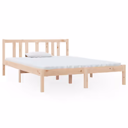 vidaXL Giroletto in Legno Massello 135x190 cm Double - Vista aggiuntiva 2