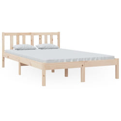Giroletto senza Materasso Ambrato in Legno Massello 120x200 cm Vidaxl 941509