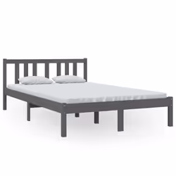 vidaXL Giroletto Grigio in Legno Massello 120x200 cm - Vista aggiuntiva 2