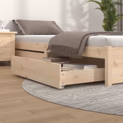 Ottimizzate lo spazio nella vostra camera da letto con questi cassettoni in legno! Materiale di prima qualità: Il legno masse ...
