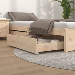 Vidaxl - Cassettoni da Letto 2 pz in Legno Massello di Pino 1988