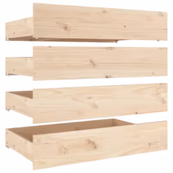 Cassettoni da Letto 4 pz in Legno Massello di Pinocod mxl 97016 - Vista aggiuntiva 2