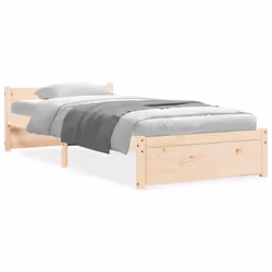 vidaXL Giroletto in Legno Massello 90x200 cm - Vista aggiuntiva 2