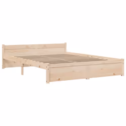 vidaXL Giroletto senza Materasso in Legno Massello 160x200 cm - Vista aggiuntiva 3