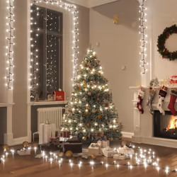 Create un'atmosfera rilassante e invitante con questa stringa compatta di luci LED per Natale e ogni festività! Stringa di lu ...