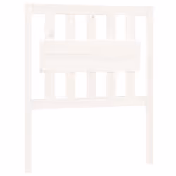 vidaXL Testiera per Letto Bianca 80,5x4x100 cm Legno Massello di Pino - Vista aggiuntiva 2