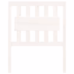 vidaXL Testiera per Letto Bianca 80,5x4x100 cm Legno Massello di Pino - Vista aggiuntiva 3