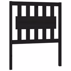 vidaXL Testiera per Letto Nera 80,5x4x100 cm in Legno Massello di Pino - Vista aggiuntiva 2