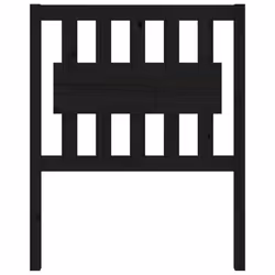vidaXL Testiera per Letto Nera 80,5x4x100 cm in Legno Massello di Pino - Vista aggiuntiva 3