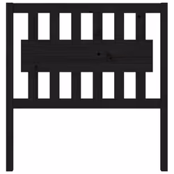 vidaXL Testiera per Letto Nera 95,5x4x100 cm in Legno Massello di Pino - Vista aggiuntiva 3