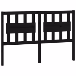 vidaXL Testiera per Letto Nera 145,5x4x100cm in Legno Massello di Pino - Vista aggiuntiva 2