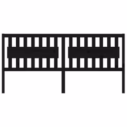 vidaXL Testiera per Letto Nera 205,5x4x100cm in Legno Massello di Pino - Vista aggiuntiva 3