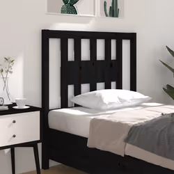 VidaXL 818654 testiera e pedana Nero