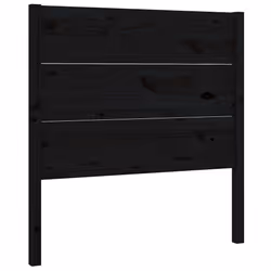 vidaXL Testiera per Letto Nera 96x4x100 cm in Legno Massello di Pino - Vista aggiuntiva 2