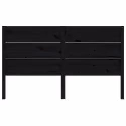 vidaXL Testiera per Letto Nera 126x4x100 cm in Legno Massello di Pino - Vista aggiuntiva 3
