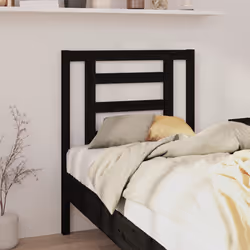 VidaXL 818799 testiera e pedana Nero