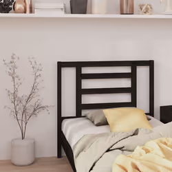 VidaXL 818809 testiera e pedana Nero