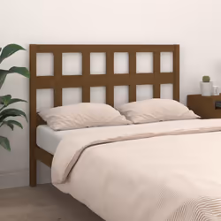 vidaXL Testiera per Letto ambra 185,5x4x100 cm Legno Massello di Pino - Vista aggiuntiva 3