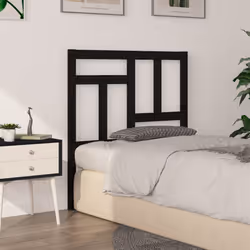 VidaXL 818949 testiera e pedana Nero