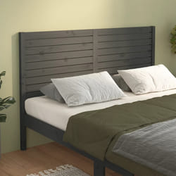 vidaXL Testiera per Letto Grigia 126x4x100cm in Legno Massello di Pino